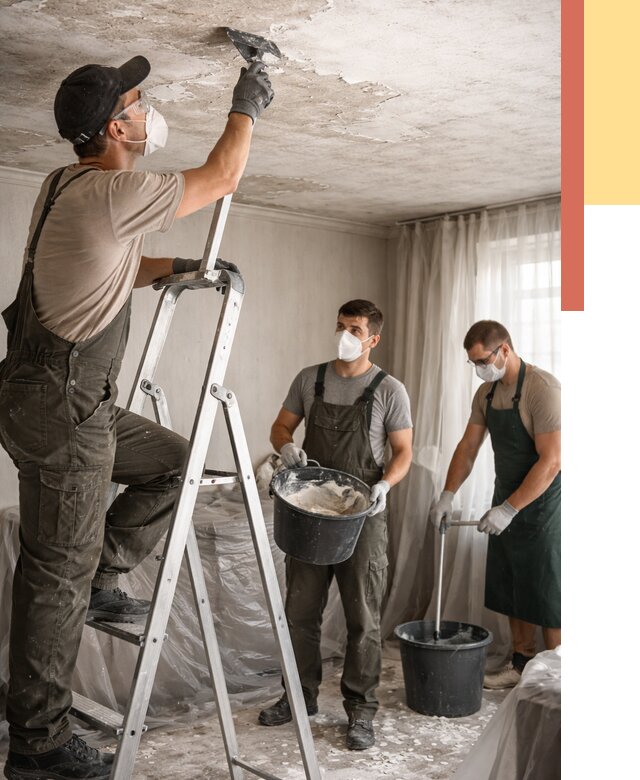 Удаление побелки с потолка в Кыштыме от 2597 руб. быстро и недорого | ОТДЕЛОЧНИК-Кшт