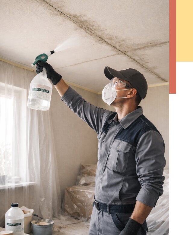 Антисептическая обработка потолка в Кыштыме от 2597 руб. | ОТДЕЛОЧНИК-Кшт