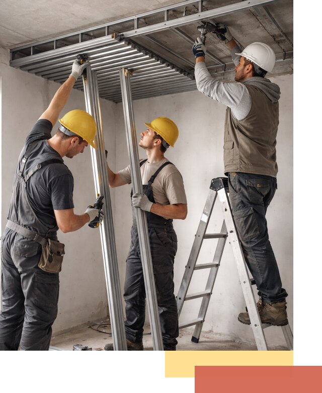 Монтаж реечного потолка под ключ в Кыштыме