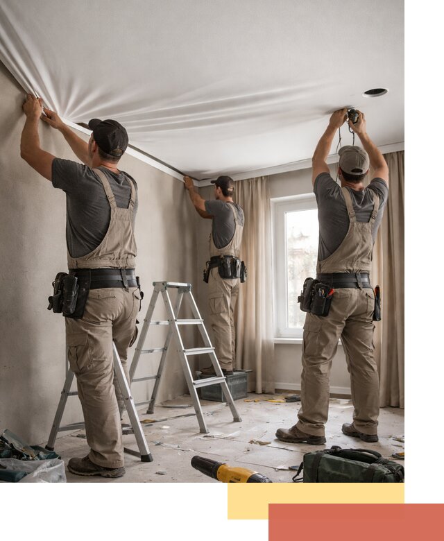 Монтаж матового натяжного потолка в Кыштыме качественно и быстро