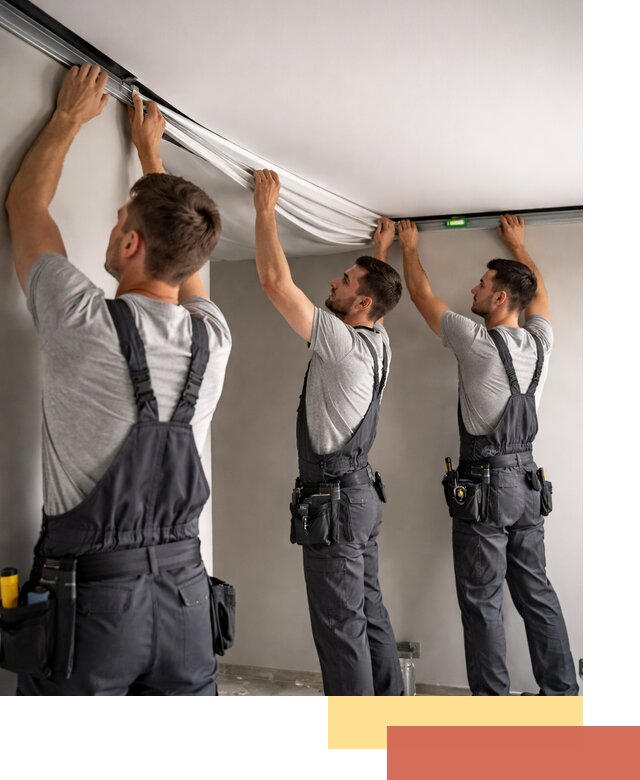 Теневые натяжные потолки в Кыштыме: монтаж и отделка быстро и качественно