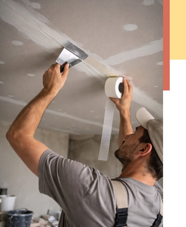 Обработка швов потолка ГКЛ в Кыштыме от 7790 руб. под ключ | ОТДЕЛОЧНИК-Кшт