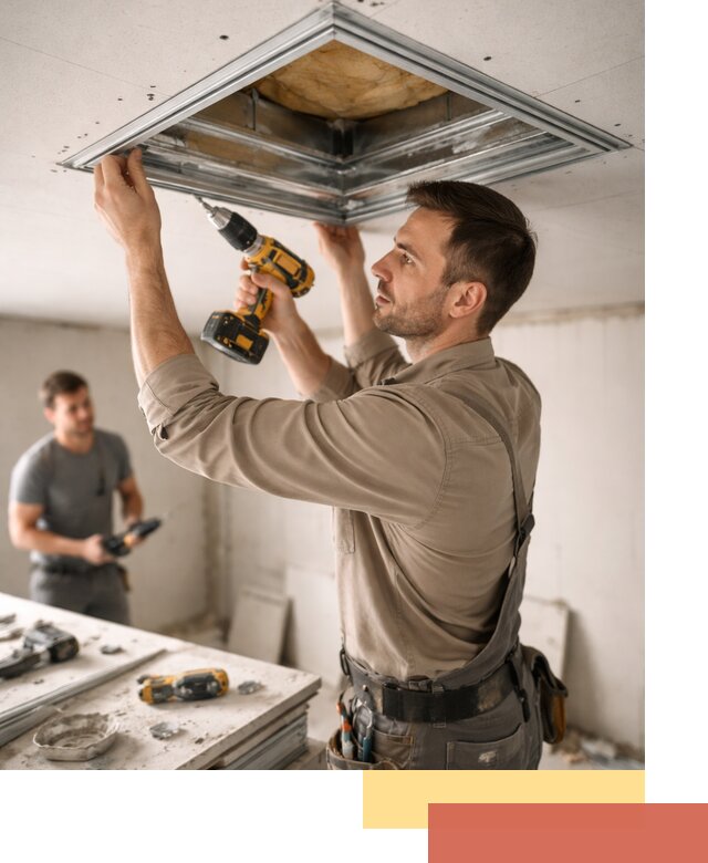 Монтаж люка в потолок из ГКЛ в Кыштыме