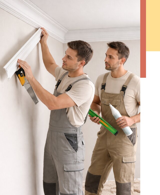 Монтаж потолочного плинтуса в Кыштыме от 2389 руб. — быстро и недорого | ОТДЕЛОЧНИК-Кшт