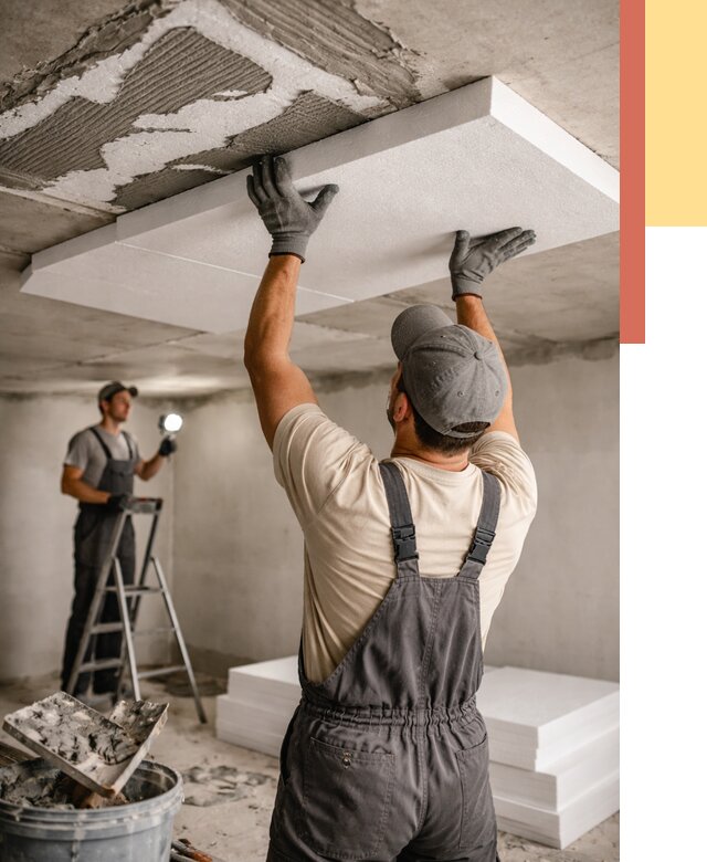 Утепление потолка пенопластом в Кыштыме от 4674 руб/м2 — недорого и быстро | ОТДЕЛОЧНИК-Кшт